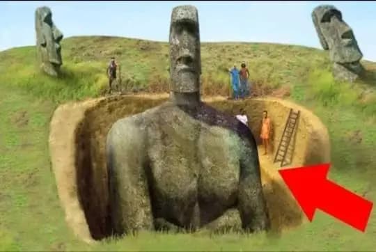 Đảo Phục Sinh, tưởng khổng lồ