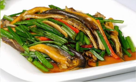 món ăn, lươn, chế biến lươn, lươn xào