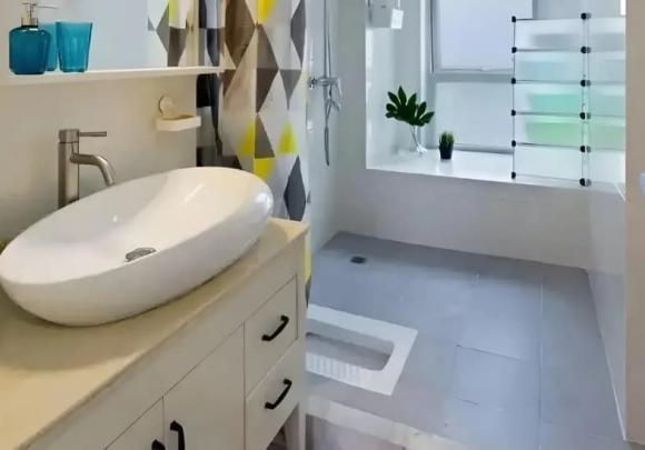 thiết kế phòng tắm, bồn cầu, bồn cầu bệt