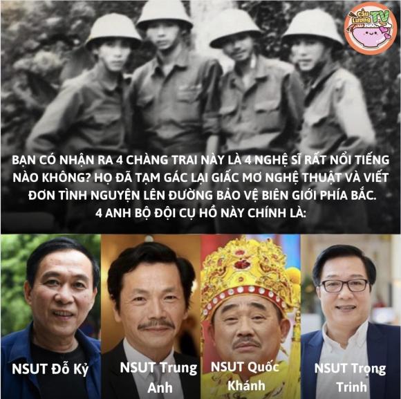 Ảnh thời quân ngũ của nghệ sĩ việt, nghệ sĩ trung anh, nghệ sĩ quốc khánh