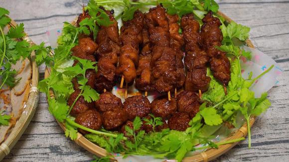 bún chả nướng, cách làm bún chả nướng, món ngon 