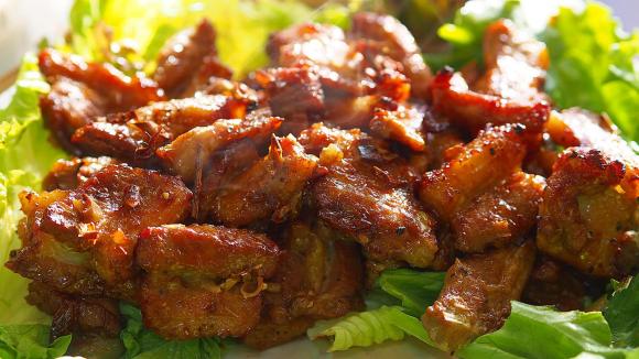 bún chả nướng, cách làm bún chả nướng, món ngon 