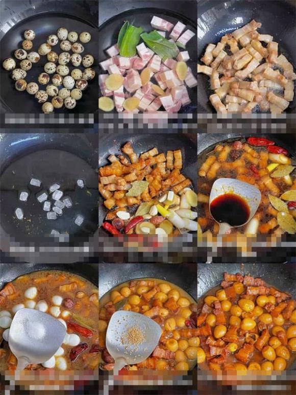 món ngon mỗi ngày, trứng cút, trứng cút kho thịt
