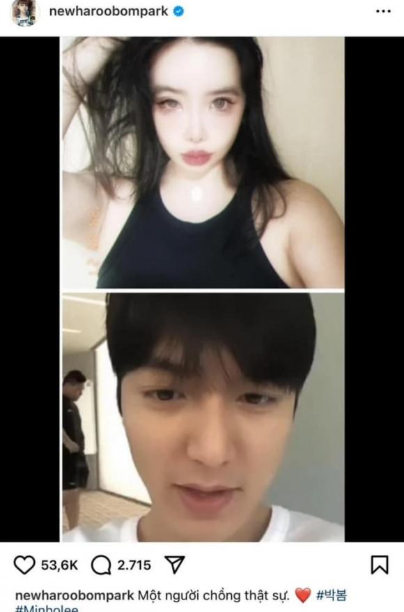 Park Bom (2NE1), Lee Min Ho, sao Hàn