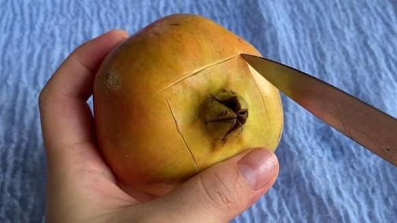cách gọt quả lựu