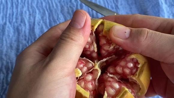 cách gọt quả lựu