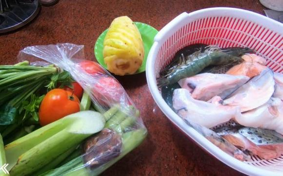 Đầu cá hồi, canh chua đầu cá hồi, cách nấu canh chua đầu cá hồi