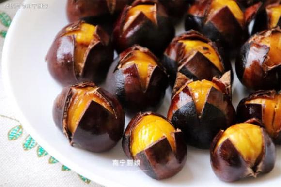hạt dẻ tẩm đường, hạt dẻ nướng, món ngon mỗi ngày 