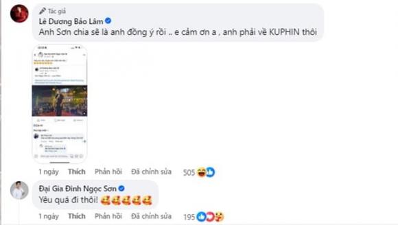 Lê Dương Bảo Lâm, ca sĩ Ngọc Sơn, sao Việt