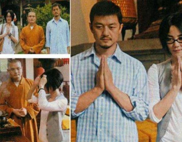 doanh nhân giàu có, ngôi sao lớn, ngôi sao giàu có thắp hương cúng phật