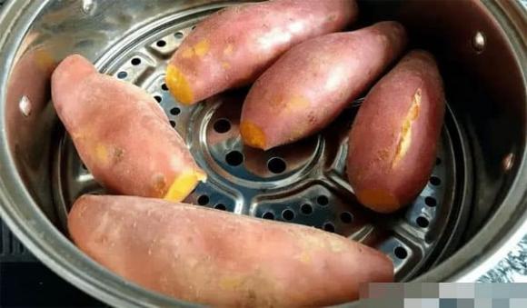 khoai lang, khoai lang hấp, món ngon mỗi ngày