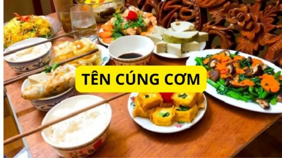 tên cúng cơm, tên cúng cơm là gì, cách đặt tên cúng cơm