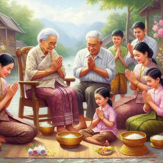 tuổi già, con cái, hiếu thảo