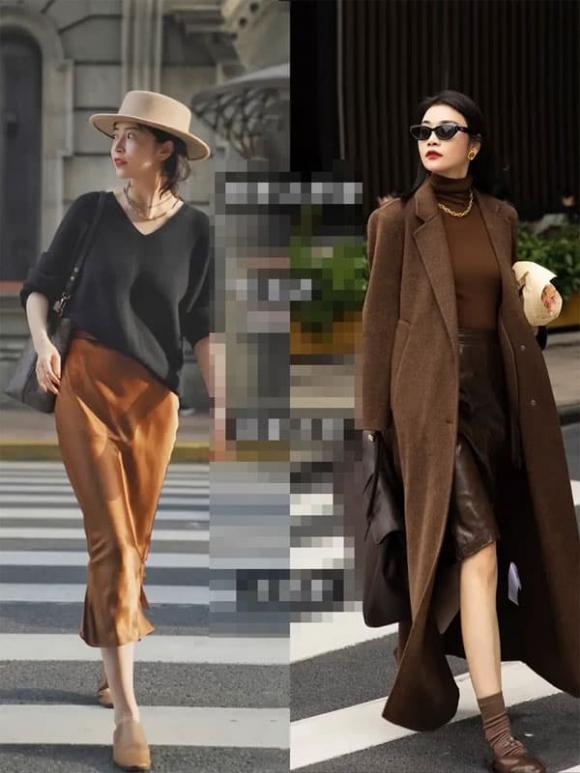 trang phục thu, thời trang thu đông, thời trang phụ nữ trung niên