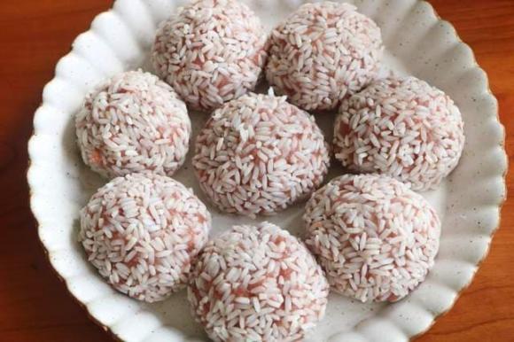 thịt hấp, thịt viên hấp, món ngon mỗi ngày