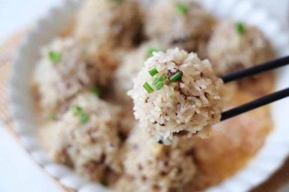 thịt hấp, thịt viên hấp, món ngon mỗi ngày