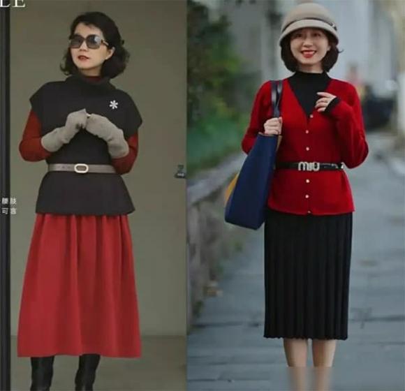 áo len, áo len dệt kim, thời trang trung niên