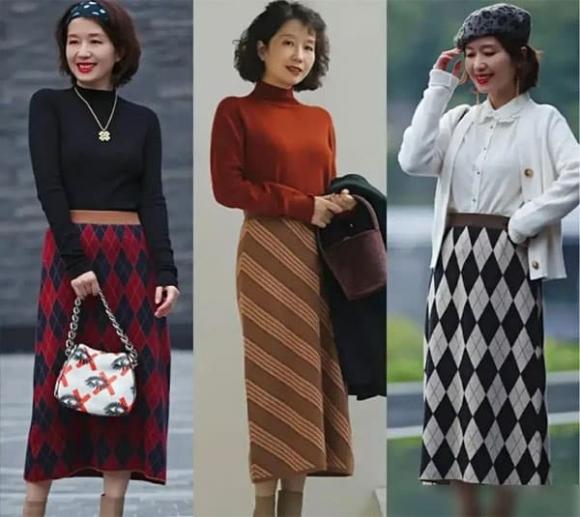áo len, áo len dệt kim, thời trang trung niên