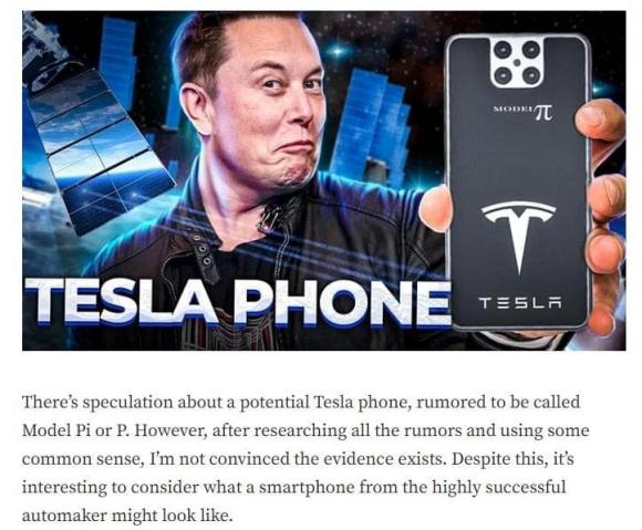 Điện thoại Tesla,  Musk