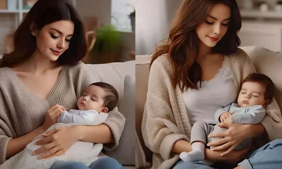 trẻ nằm gối, trẻ ngủ có gối, chăm con, chăm trẻ
