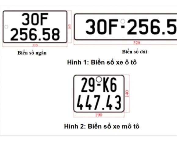 Quy định mới về biển số xe