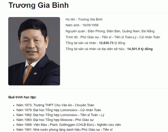 Trương gia bình, tập đoàn fpt