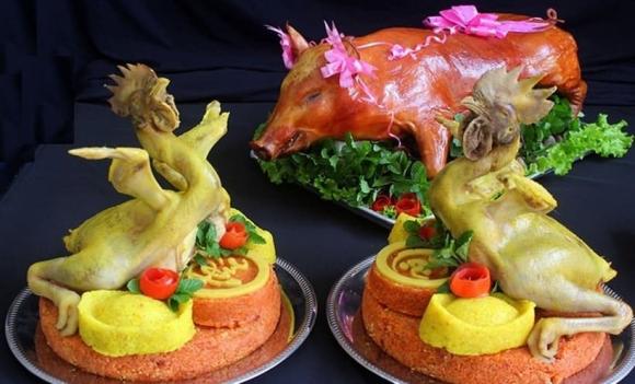 đồ cúng lại dùng gà lợn, đồ cúng