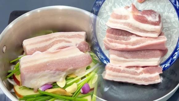 Cách luộc thịt lợn thơm ngon, dạy nấu ăn, món ngon