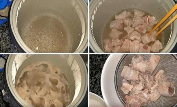 Cách nấu cháo sườn bằng nồi cơm điện