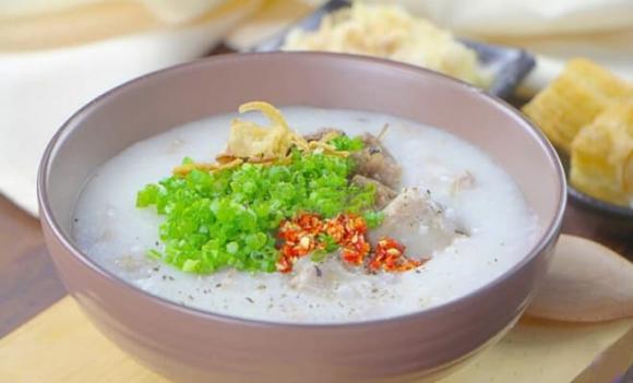 Cách nấu cháo sườn bằng nồi cơm điện