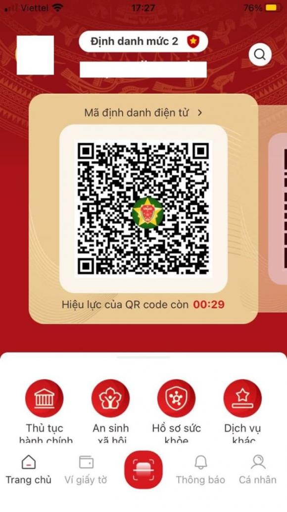 xuất trình giấy tờ đã xác thực trên VNeID để thay bản giấy, ứng dụng VNeID, tài khoản định danh điện tử