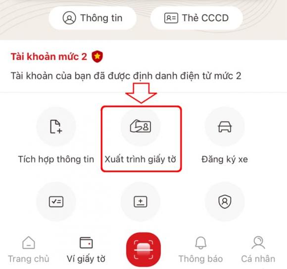 xuất trình giấy tờ đã xác thực trên VNeID để thay bản giấy, ứng dụng VNeID, tài khoản định danh điện tử