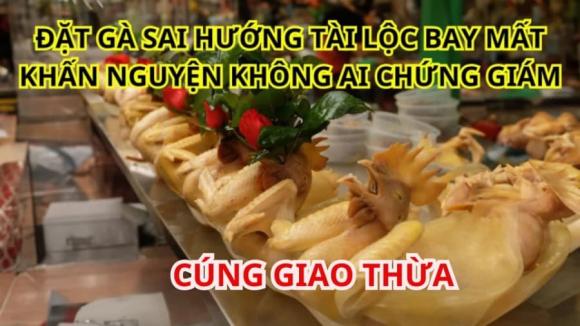 Giao thừa, gà cúng giao thừa