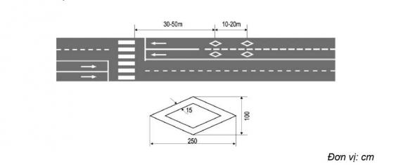 Vạch kẻ đường hình thoi, mức phạt vạch kẻ đường hình thoi