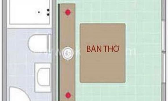 Bàn thờ, hướng bàn thờ, kiêng kị