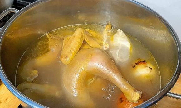 luộc gà, cách luộc gà, luộc gà để úp,