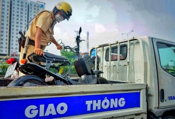 tạm giữ, tịch thu xe máy, vi phạm giao thông