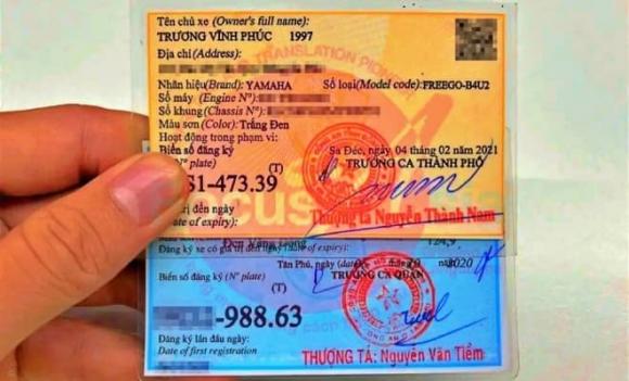 đăng ký xe, giấy tờ xe