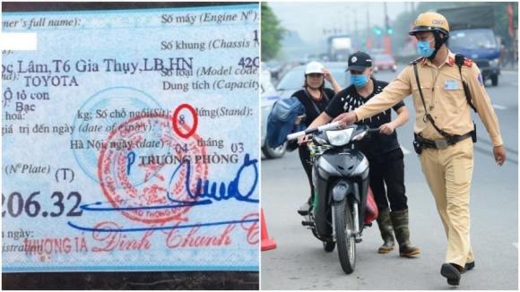 Nghị định 168, đổi giấy đăng ký xe