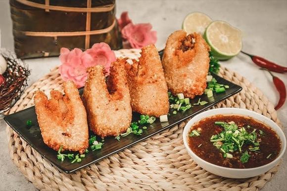 bánh chưng rán