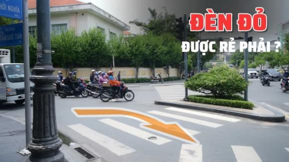 Nghị định 168, quy định rẽ phải khi đèn đỏ