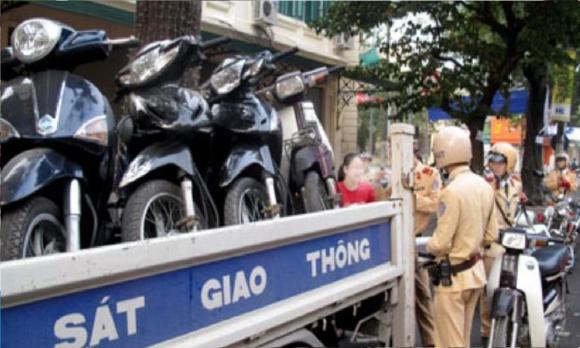 vi phạm giao thông bị tịch thu xe máy 