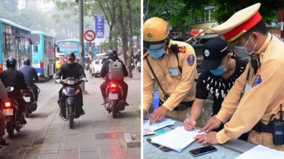 Nghị định 168, mức phạt xe đi trên vỉa hè