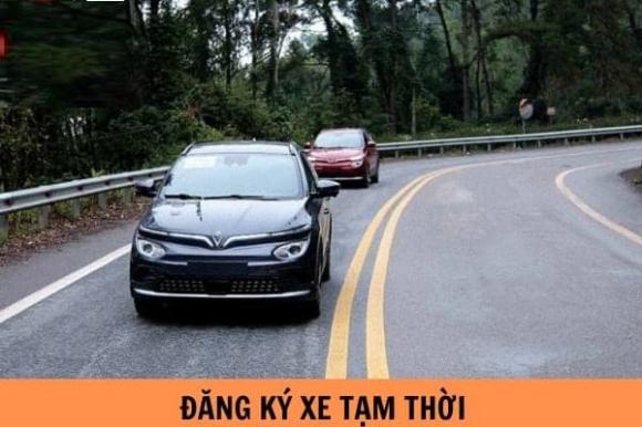 Xe ô tô đăng ký tạm thời