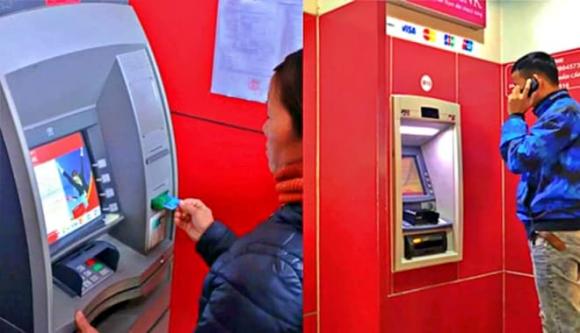 rút tiền tại cây ATM, chiêu trò lừa đảo mới
