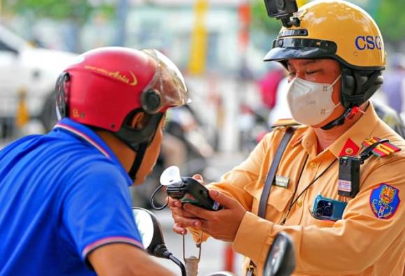 vi phạm nồng độ cồn, mức phạt nồng độ cồn, CSGT