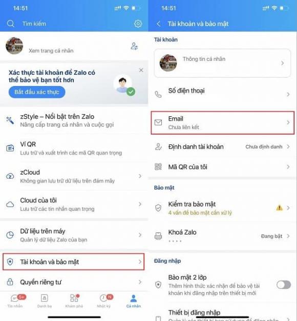 Zalo, cách bảo mật zalo