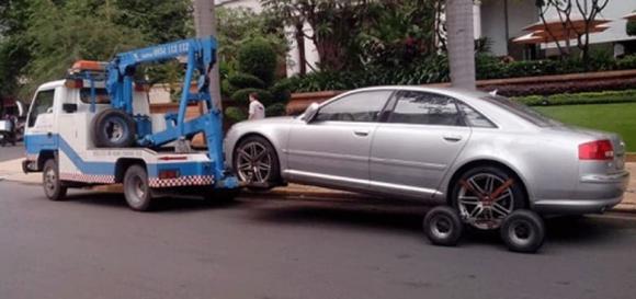 chở người trên xe ô tô được kéo, nghị định 168
