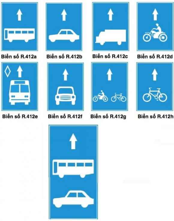 Biển R412 , biểm báo , nghị định 168