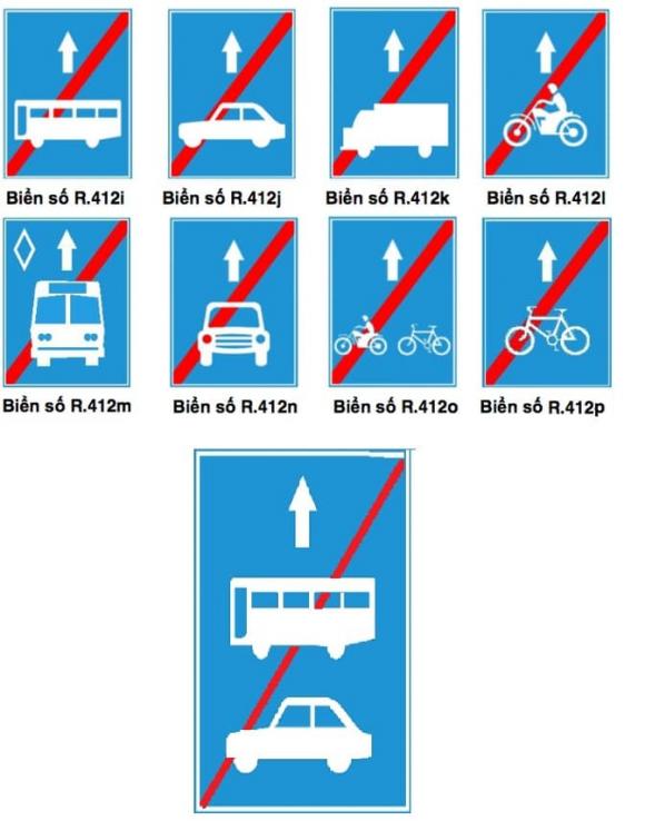 Biển R412 , biểm báo , nghị định 168